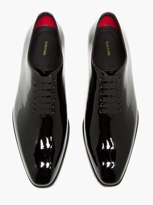 Tom Ford Ner Patent-leather Oxford Shoes - Black