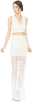 Thumbnail for your product : Alice + Olivia Jaya Low V-Neck Sleeveless Crop Top