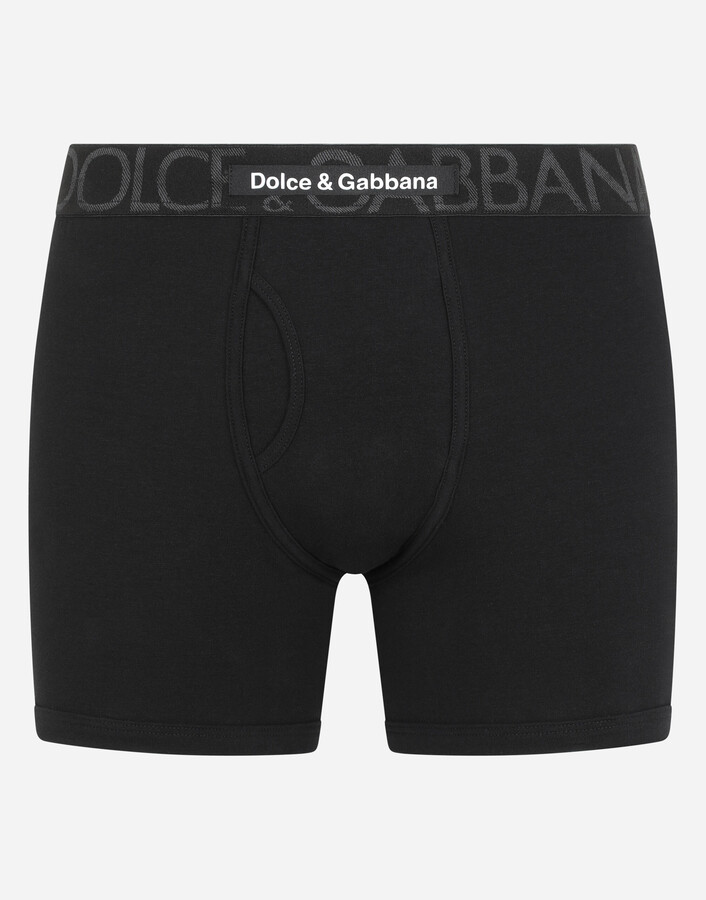 Dolce & Gabbana Long-Leg Two-Way Stretch Cotton Boxers - ShopStyle