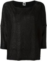 M Missoni M MISSONI OVERSIZED KNITTED TOP, FEMME, TAILLE: S, NOIR