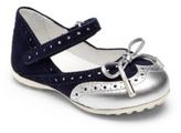 Thumbnail for your product : Tod's Infant's & Toddler's Suede & Metallic Leather Ballerina Flats