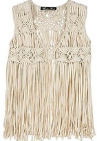 Thumbnail for your product : Winter Kate Gypsy Rose Vest in Ivory