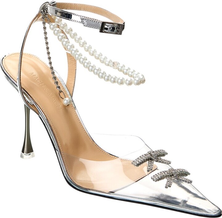 MACH & MACH Matilda Vinyl & Leather Pump