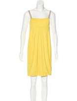 Thumbnail for your product : Akris Sleeveless Mini Dress Yellow