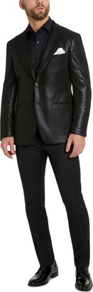 Tallia Men's Slim-Fit Peak Lapel Black Evening Jacket