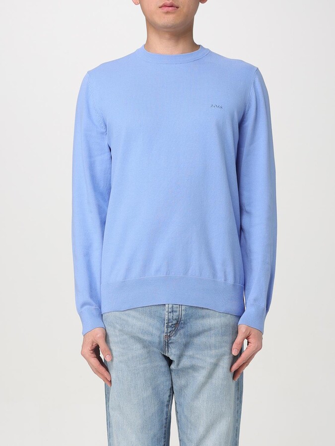 HUGO BOSS Sweater Men color Blue