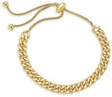 Thumbnail for your product : Sterling Forever 14K Goldplated Chain Link Bolo Bracelet