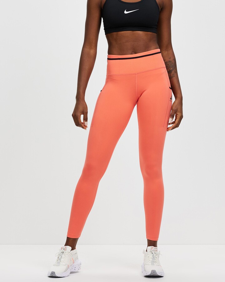orange running pants