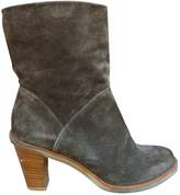 Brown Suede Ankle Boots 