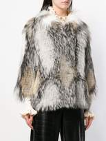 Thumbnail for your product : Yves Salomon contrast fur jacket