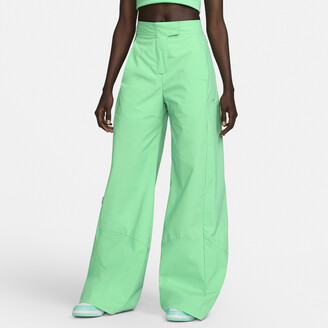 Nike Women's Sportswear Collection High-Waisted Wide-Leg Woven Pants in  Green - ShopStyle