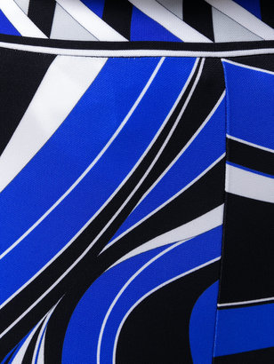 Emilio Pucci abstract print high-waisted trousers