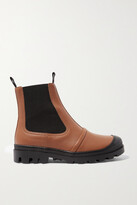 Thumbnail for your product : Loewe Rubber-trimmed Leather Chelsea Boots - Brown