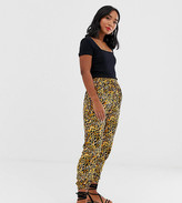 Thumbnail for your product : New Look Petite joggers in animal print