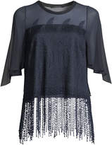 Thumbnail for your product : Elie Tahari Noreen Beaded Chiffon Blouse
