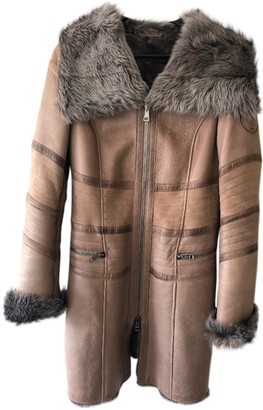 Ventcouvert Brown Leather Coat for Women