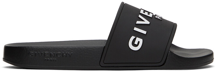 Givenchy Black Slide Women's Sandals | Shop the world's largest 