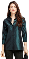 Thumbnail for your product : Brooks Brothers Silk Taffeta Blouse