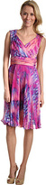 Thumbnail for your product : Suzi Chin for Maggy Boutique S/S V-Neck Dress With Pleat Skirt