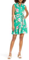 Thumbnail for your product : Charles Henry Tie Waist Shirtdress