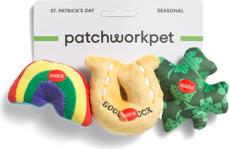 TJMAXX 3Pk St Patty Squeaker Pet Toys, Polyester