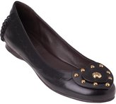 Thumbnail for your product : Tory Burch Heart Ballet Flat Black Leather 97-9216