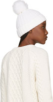 Thumbnail for your product : Moncler Ivory Fur Pom-Pom Hat