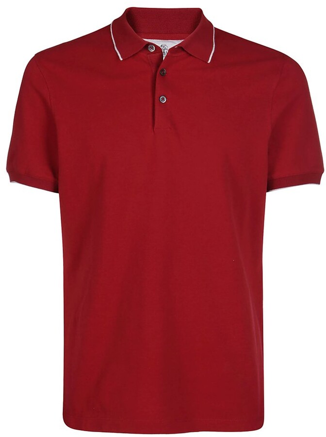 Red colour polo t shirt Clearance