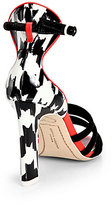 Thumbnail for your product : Webster Sophia Nola Printed Suede & Patent Leather Sandals