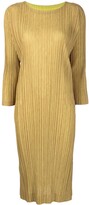 Thumbnail for your product : Pleats Please Issey Miyake Kiwi pleated midi dress