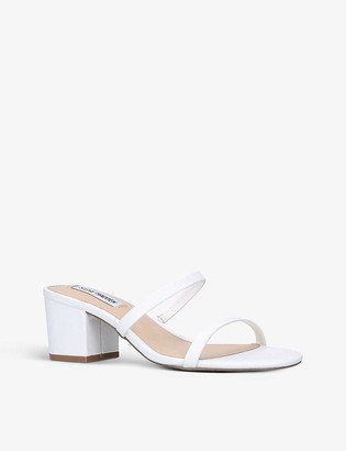 Steve Madden Open Toe Barely There faux-leather sandals
