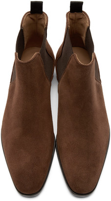 Paul Smith Brown Suede Gerald Chelsea Boots
