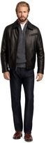 Thumbnail for your product : Brooks Brothers Elliot Leather Bomber