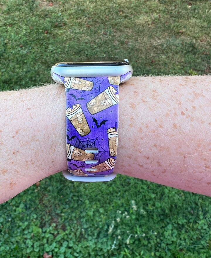 Halloween Coffee Watch Band Compatible With Apple Samsung Garmin
