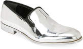 Thumbnail for your product : Alexander McQueen Men's Metallic Leather Slip-On Dress Shoes