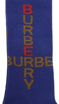 Thumbnail for your product : Burberry Logo Intarsia Cotton Blend Knit Socks