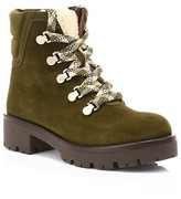 Thumbnail for your product : Aquatalia Juliet Shearling-Lined Suede Hiking Boots
