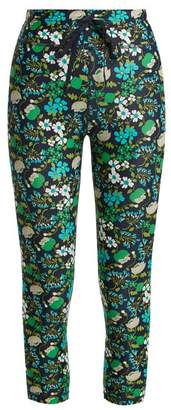 The Upside - Power Compression Performance Cropped Leggings - Womens - Navy Print
