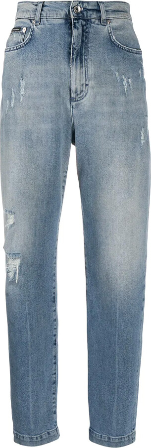 Distressed Boyfriend Jeans