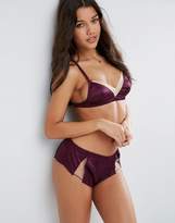 Thumbnail for your product : ASOS Blossom Satin & Tulle Triangle Bra