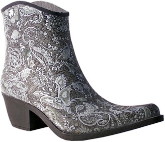paisley rain boots