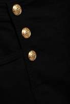 Thumbnail for your product : Balmain Button-detailed High-rise Tapered Jeans