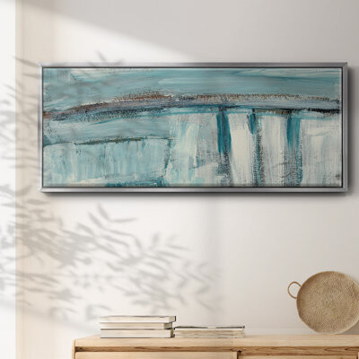 Wexford Home Acqua I- Framed Canvas