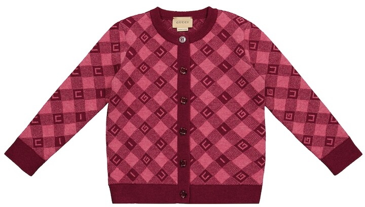 children's gg wool cardigan