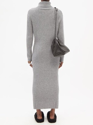 Lisa Yang Lauren Ribbed-cashmere Maxi Dress - Grey