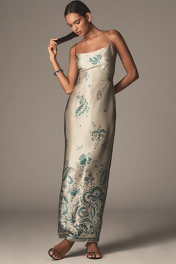Reformation Frankie Silk Maxi Dress