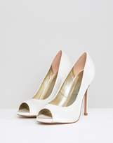 Thumbnail for your product : ASOS Design Praise Bridal Peep Toe High Heels