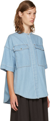Kenzo Blue Denim Pockets Shirt