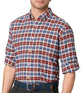 Thumbnail for your product : G.H. Bass Long-Sleeve Plaid Oxford Shirt