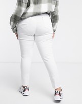 Thumbnail for your product : Simply Be skinny jeans in white